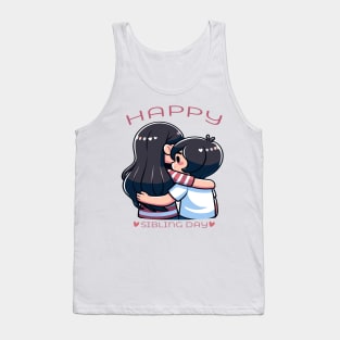 Heartfelt Hug: Celebrating Sibling Love Tank Top